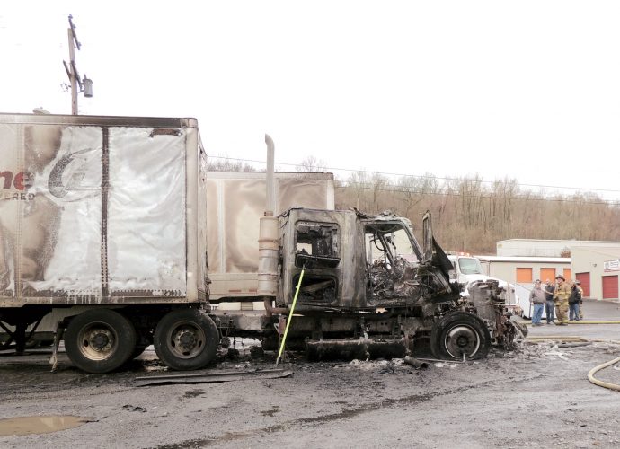 Trailer catches fire - The Sentinel